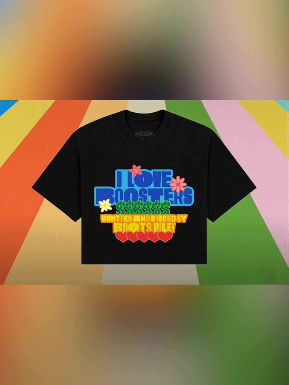 I Love Boosters Graphic Tee - Black